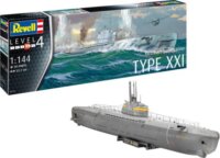 Revell TYP XXI Német tengeralattjáró műanyag modell (1:144)