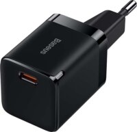 Baseus GaN3 Hálózati USB-C töltő - Fekete (30W)