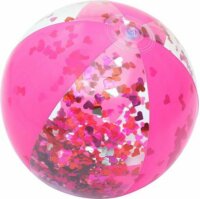 Bestway rózsaszín csillámos felfújható strandlabda - 41 cm