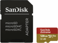 Sandisk Extreme Plus 128GB microSDXC UHS-I Memóriakártya + Adapter