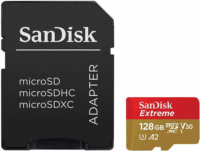 Sandisk Extreme 128GB microSDXC UHS-I Memóriakártya + Adapter