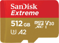 Sandisk Extreme 512GB microSDXC UHS-I Memóriakártya + Adapter