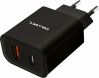 Cellect USB-A / USB-C Hálózati töltő - Fekete (20W)