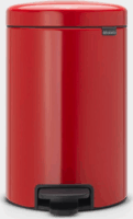 Brabantia 112003 12 literes pedálos rozsdamentes acél szemetes - Piros
