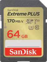 Sandisk Extreme Plus 64GB SDXC UHS-I Memóriakártya