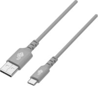 TB USB-A apa - USB-C apa 2.0 Adat és töltő kábel - Szürke (1m)