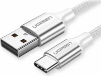 Ugreen 60129 US266 USB-A apa - USB-C apa 2.0 Adat és töltőkábel - Fehér (0.25m)