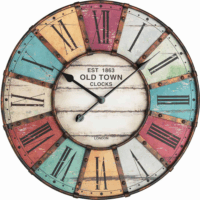 TFA 60.3021 Vintage XXL Old Town Clock Falióra - Színes