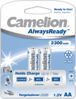 Camelion AA/HR6 2300 mAh AlwaysReady Ni-MH Újratölthető Ceruzaelem (2db/csomag)