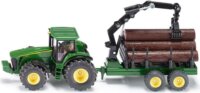 Siku Traktor erdészeti utánfutóval 1:50 - Zöld