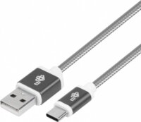 TB USB-A apa - USB-C apa 2.0 Adat és töltő kábel - Szürke (1,5 m)