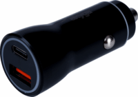 Akyga Autós USB-C / USB-A töltő - Fekete (36W)