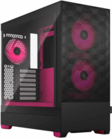 Fractal Design Pop Air RGB Magenta Core TG Clear Tint Számítógépház - Fekete/Magenta
