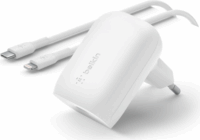 Belkin USB-C Hálózati töltő + USB-C apa - Lightning apa töltőkábel - Fehér (30W)