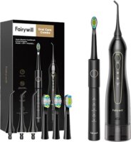 FairyWill FW-5020E + FW-E11 Szónikus fogkefe + Szájzuhany - Fekete