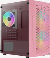 Aerocool Trinity Mini Mesh RGB Edzett Üveg Számítógépház - Pink