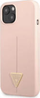 Guess Silicone Line Triangle Apple iPhone 13 Szilikon Tok - Rózsaszín