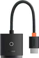 Baseus Lite Series HDMI apa - VGA anya + audió Adapter Fekete
