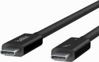 Belkin Thunderbolt 4 USB-C apa - USB-C apa Adat és töltőkábel - Fekete (0,8m)