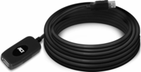 ACT AC6005 USB-A apa - USB-A anya USB 2.0 Jelerősítő kábel - Fekete (5m)