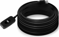 ACT AC60010 USB-A apa - USB-A anya USB 2.0 Jelerősítő kábel - Fekete (10m)