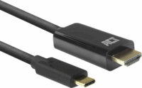 ACT AC7315 USB-C apa - HDMI apa Adapterkábel - Fekete (2m)