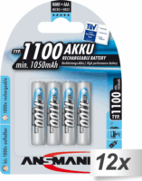 Ansmann NiMH Micro AAA 1100 mAh Újratölthető elem (12x4/csomag)