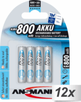 Ansmann maxE NiMH Micro AAA 800 mAh Újratölthető elem (12x4/csomag)