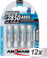 Ansmann NiMH Mignon AA 2850 mAh Újratölthető elem (12x4/csomag)