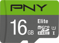 PNY 16GB Elite microSDHC UHS-I CL10 Memóriakártya + Adapter