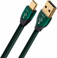 AudioQuest Forest USBFOR01.5MI USB-A apa - Micro USB-B apa 2.0 Adat és töltőkábel - Fekete (1.5m)