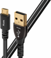 AudioQuest Pearl USBPEA01.5MI USB-A apa - Micro USB-B apa 2.0 Adat és töltőkábel - Fekete (1.5m)