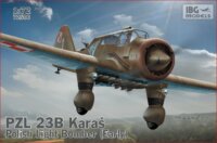 IBG Models PZL. 23B Karaś Polish Light Bomber (Early product) repülőgép műanyag modell (1:72)