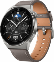 Huawei Watch GT 3 Pro Leather (46mm) Okosóra - Ezüst/Szürke