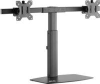 Maclean Ergo Office ER-411 17"-27" LCD TV/Monitor asztali tartó - Fekete (2 kijelző)