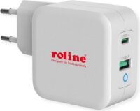 Roline Hálózati USB-A/USB-C töltő - Fehér (65W)