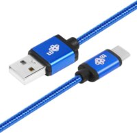 TB USB-A apa - USB-C apa 2.0 Adat és töltőkábel - Kék (1,5m)