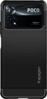 Spigen Rugged Armor Xiaomi Poco X4 Pro 5G Ütésálló Tok - Fekete