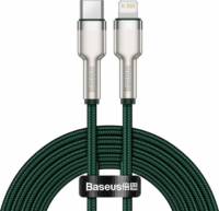 Baseus Cafule Series USB-C apa 2.0 - Lightning apa Adat és töltőkábel - Zöld (2m)