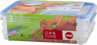 Emsa Clip& Close Műanyag ételtároló készlet (4 db / csomag)