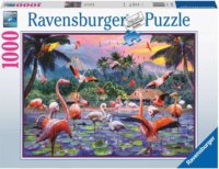 Ravensburger Rózsaszín flamingók - 1000 darabos puzzle