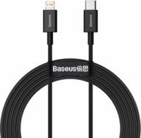 Baseus Superior Series USB-C apa 2.0 - Lightning apa Adat és töltőkábel - Fekete (2m)