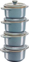 Zwilling Staub Mini Cocotte 10cm Lábas készlet - Kék (8 részes)