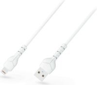 Devia Kintone Cable V2 Series USB-A apa 2.0 - Lightning apa Adat és töltőkábel - Fehér (1m)