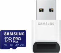 Samsung 128GB Pro Plus microSDXC UHS-I CL10 Memóriakártya + Kártyaolvasó