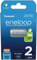 Panasonic BK-4MCDE/2BE Eneloop AAA 800mAh Mikro Ceruzaelem (2db/csomag)