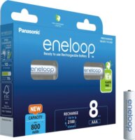 Panasonic BK-4MCDE/8BE Eneloop AAA 800mAh Újratölthető Mikro Ceruzaelem (8db/csomag)