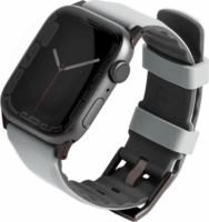 Uniq Linus Airosoft Apple Watch S1/2/3/4/5/6/7/SE Szilikon szíj 42/44/45mm - Szürke