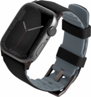 Uniq Linus Airosoft Apple Watch S1/2/3/4/5/6/7/SE Szilikon szíj 38/40/41mm - Fekete