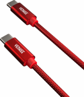 Yenkee YCU C101 RD USB-C apa - USB-C apa 2.0 Adat és töltőkábel - Piros (1m)